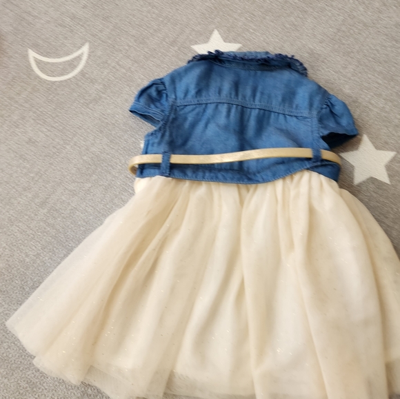 Baby girl 12month Tulle and Jean dress - Picture 4 of 6